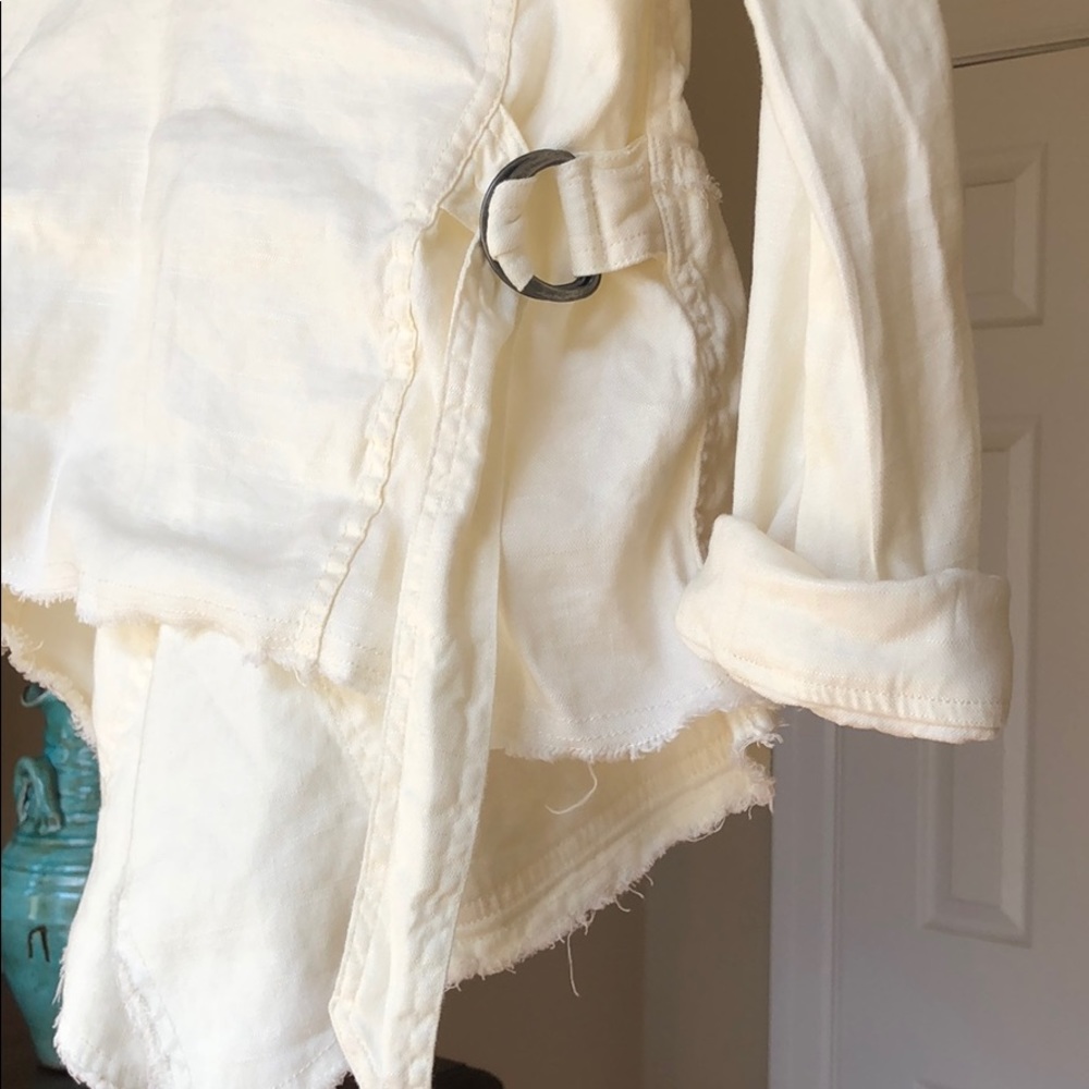 Free People drape-front jacket - Picture 3 of 7